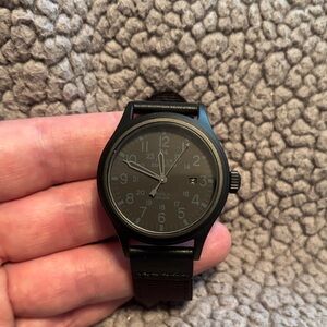 Black Analog Men's Watch Timex Expedition